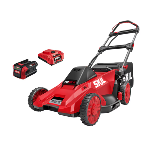 Lot # 2019 SKIL PWR CORE Push Battery Walk Mower $299