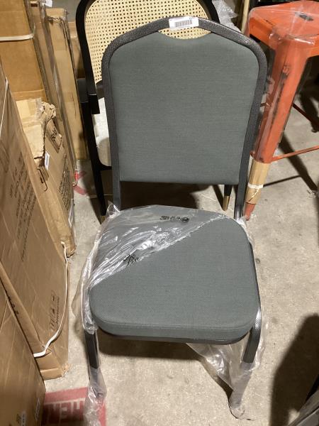 Lot # 2268 EMMA+OLIVER Charcoal Crown Back Banquet Chair $130