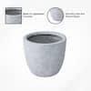 Lot # 2066 White Ceramic Plant Pots $40