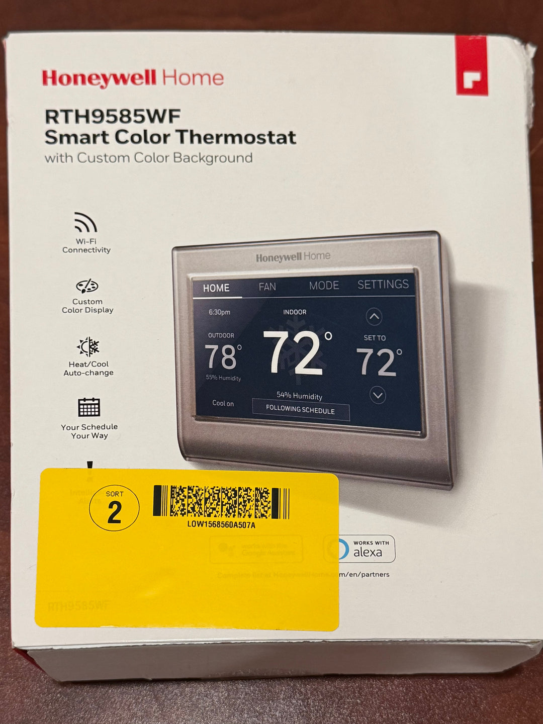 Honeywell Home - Smart Color Thermostat with Wi-Fi Connectivity - Silver