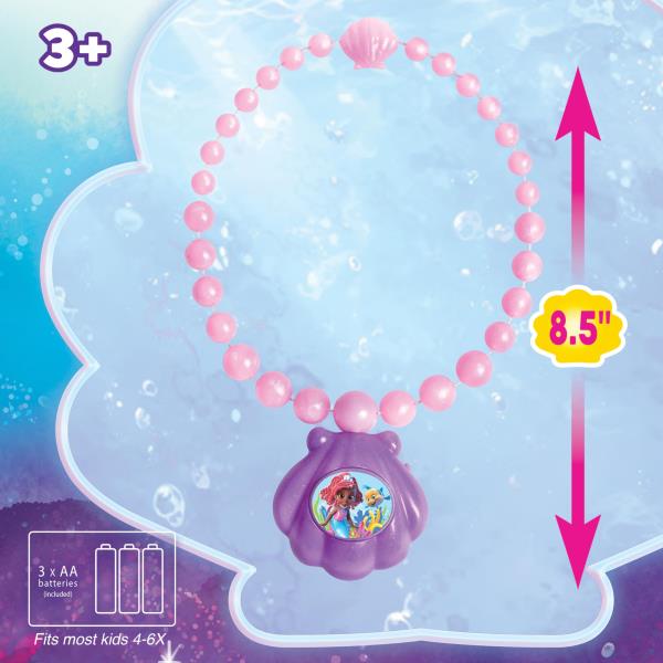 Lot # 952 Disney Ariel Ocean Glow Necklace w Lights & Sounds