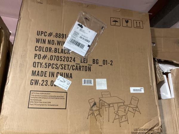 Lot # 1662 Flash Furniture 5pc Folding Table & Chairs Set $75