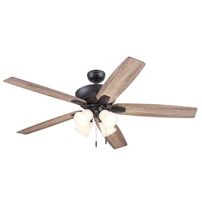 Lot # 444 Harbor Breeze 62" 4 Light Ceiling Fan- Bronze $160