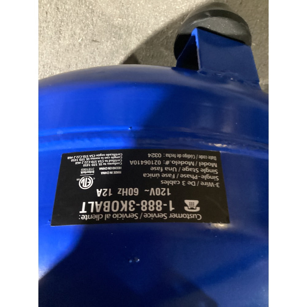 Lot # 2480 Kobalt Air Compressor $140