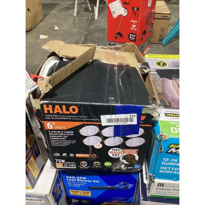 Lot # 534 HALO Recessed Lighting Kit $125.49