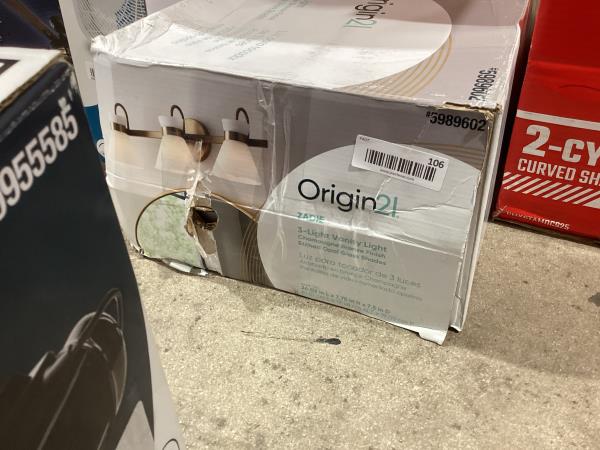 Lot # 106 Origin 21 Mid-century Vanity light $100