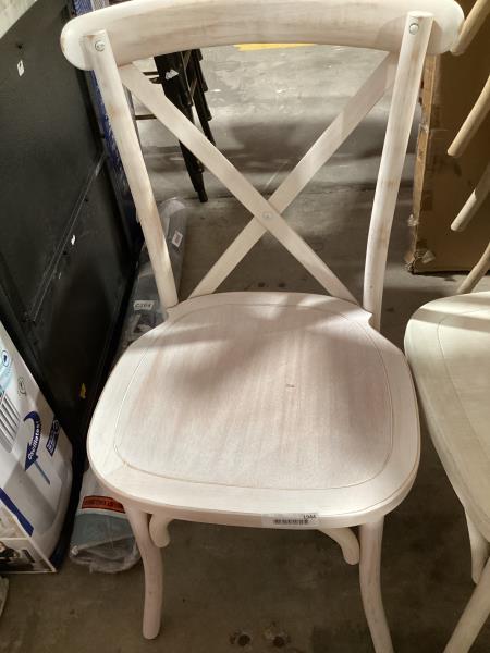 Lot # 1944 Crossback chair White $119