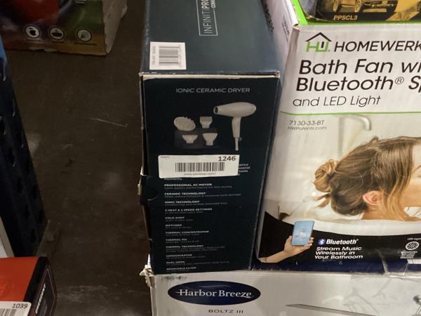 Lot # 1246 InfinitiPRO by Conair Performance Hair Dryer $60