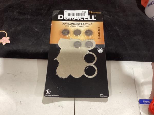 Lot # 792 Duracell Lithium 2032 Coin Batteries, 12-Count