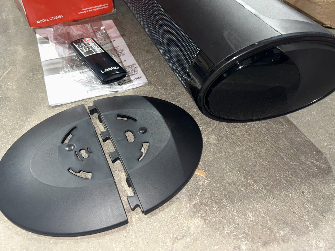 Lasko Ceramic Tower Heater with Remote Control, Black (used)