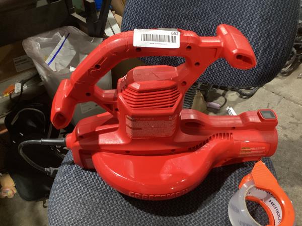 Lot # 652 CRAFTSMAN Corded Electric Backpack Leaf Blower $99