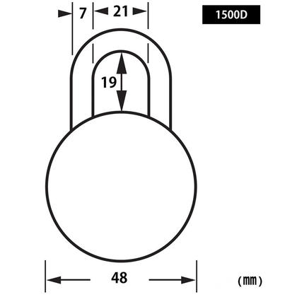 Lot # 1358 Master Lock 1-7/8 in. Wide Combination Padlock $65
