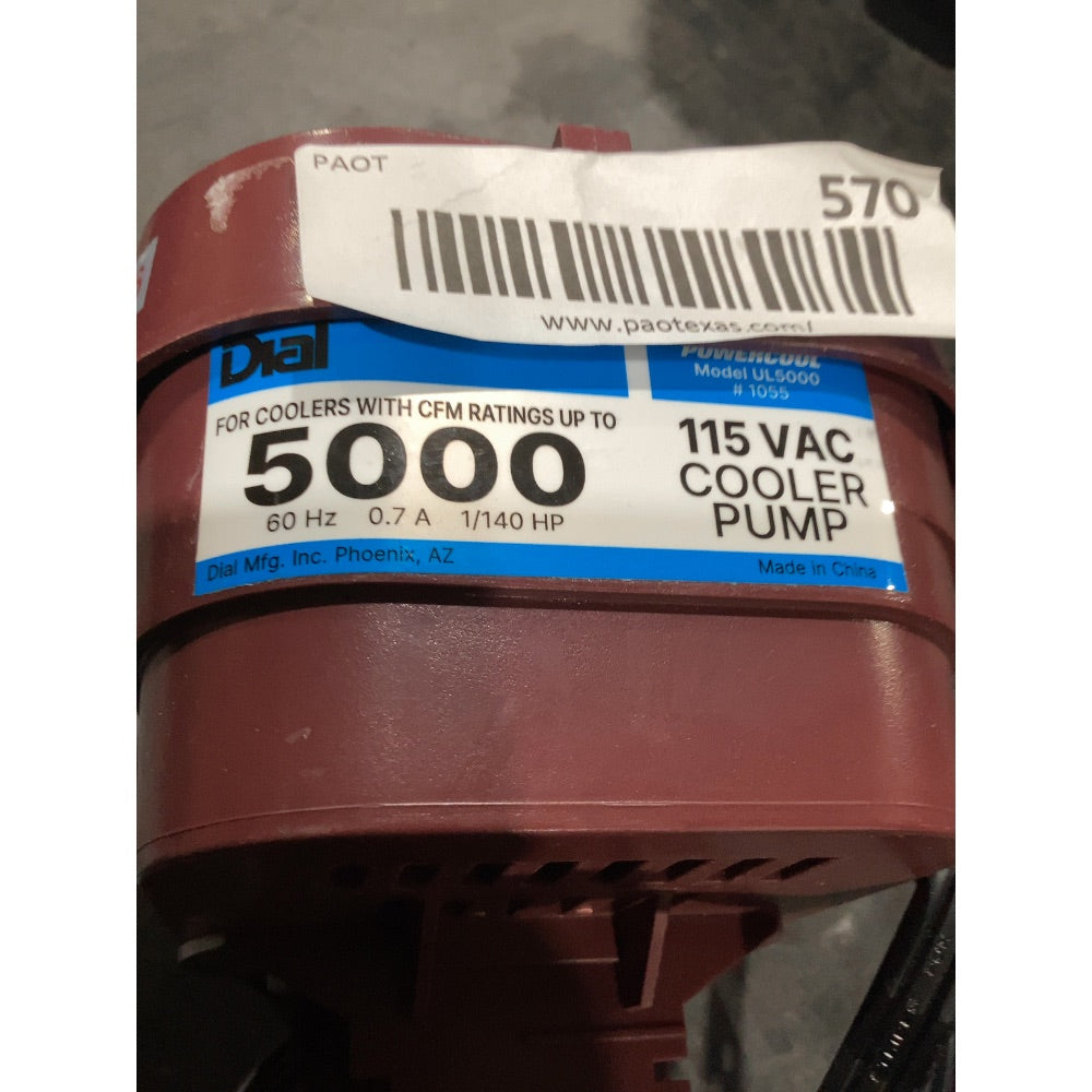 Lot # 570 Dial Cooler Pump 5000 $20.00