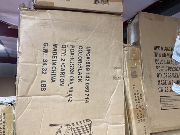 Lot # 1658 Commercial Grade Black Metal Chair $75