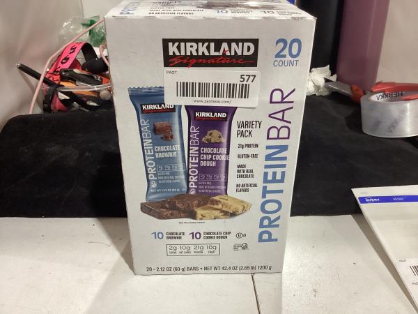 Lot # 577 KIRKLAND PROTEIN BAR VARIETY PACK $44