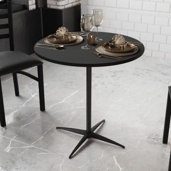 Lot # 1661 Lars Black 30'' Round Wood Cocktail Table $140
