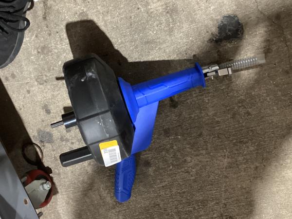 Lot # 333 Kobalt 1/4in x 25ft  wire Hand auger for Drain $33