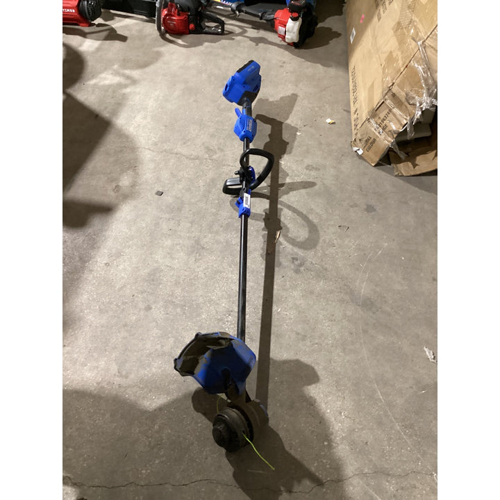 Lot # 1282 KOBALT Brushless String Trimmer KST 1040B-03 - 40V, 0.08 in. Line, Blue/Black