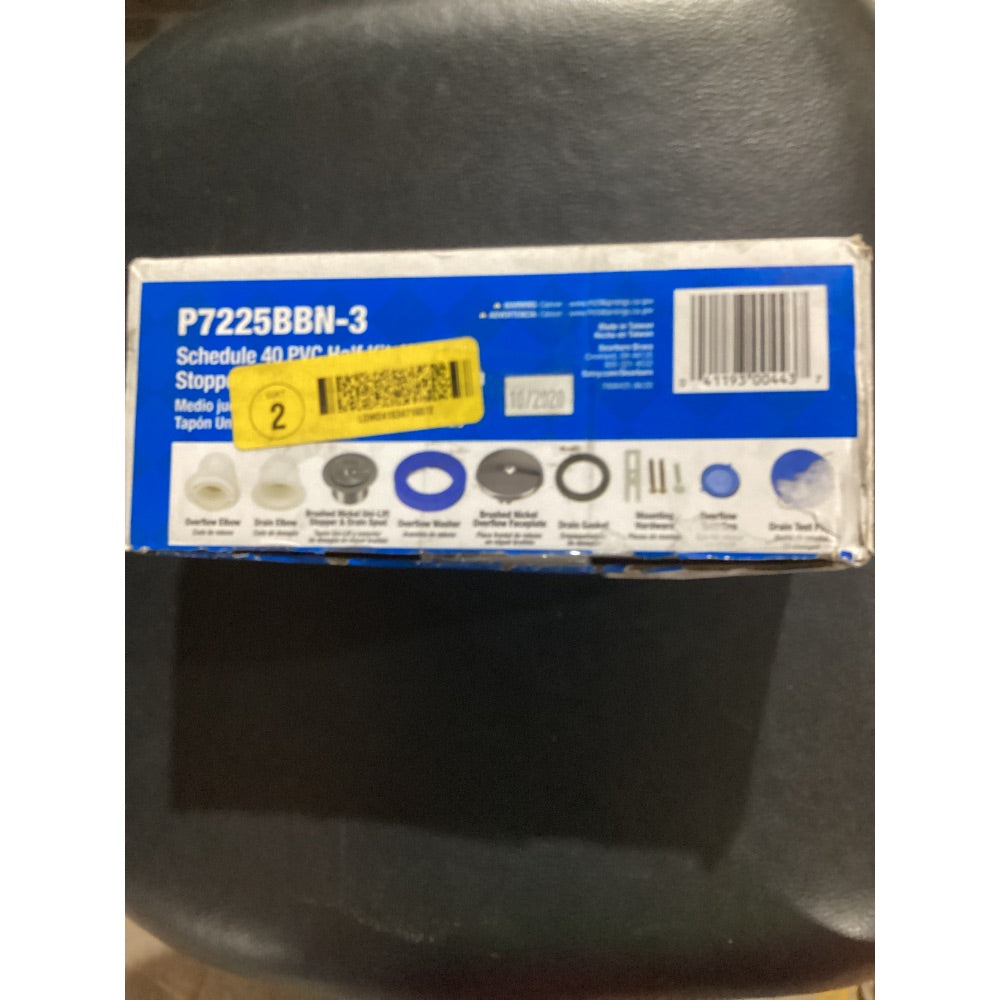 Lot # 1065 Dearborn P7225BBN-3 Brushed Nickel PVC Half Kit $47.98