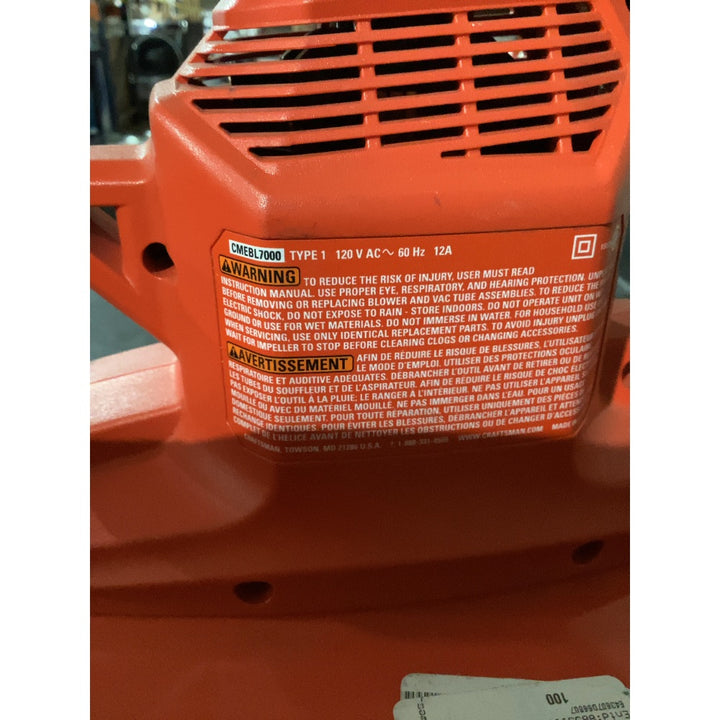 Lot # 959 Craftsman Blower $35