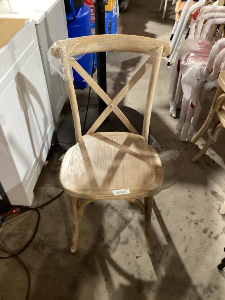 Lot # 1958 FlashFurniture Advantage Driftwood XBack Chair$278