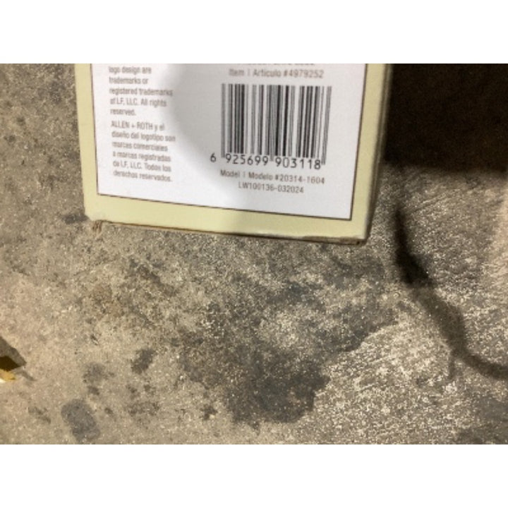 Lot # 664 Allen  Roth Brushed Nickel Shower Rod 20314-1604 $35