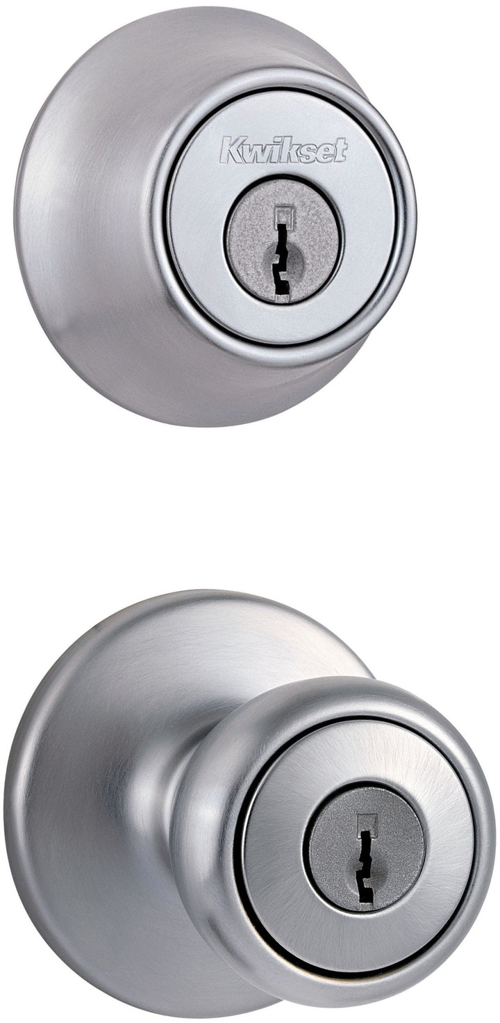 Lot # 70 Kwikset Tylo Knob & Double Cylinder Deadbolt $34