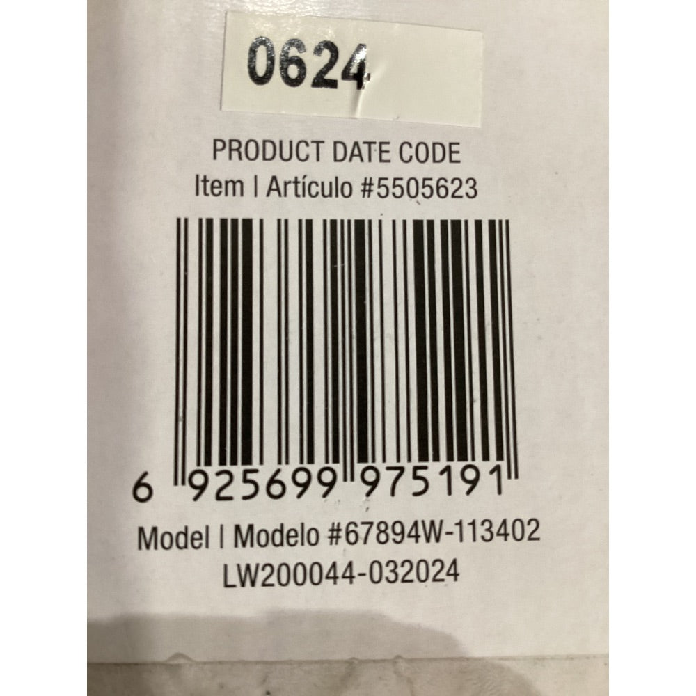 Lot # 1054 allen + roth HARLOW Pull-Down Kitchen Faucet, Spot Free Stainless Steel Finish, Soap Pump Included, Ceramic Cartridge, 360° Spout Rotation, Model 67894W-113402