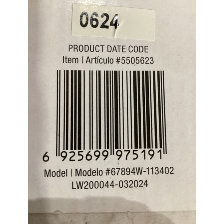 Lot # 1054 allen + roth HARLOW Pull-Down Kitchen Faucet, Spot Free Stainless Steel Finish, Soap Pump Included, Ceramic Cartridge, 360° Spout Rotation, Model 67894W-113402