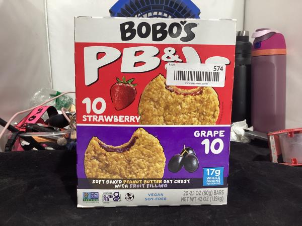 Lot # 574 Bobo's PB&J Gluten-Free Oat Bar $25
