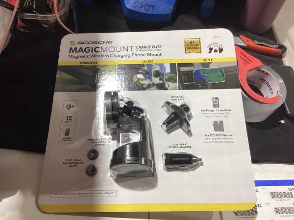 Lot # 1471 Scosche Magicmount Wireless Car Mount $45