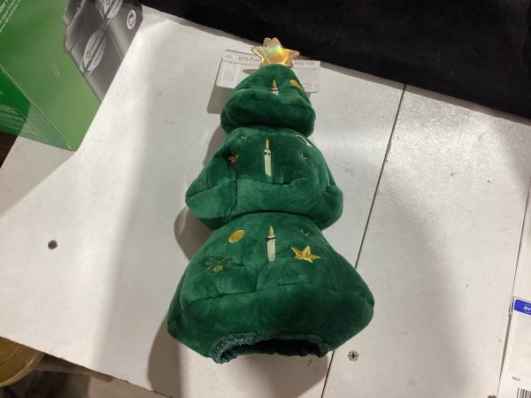 Lot # 396 Harry Potter 14" Holiday Tree Burrow Dog Toy with Plush Squeaker