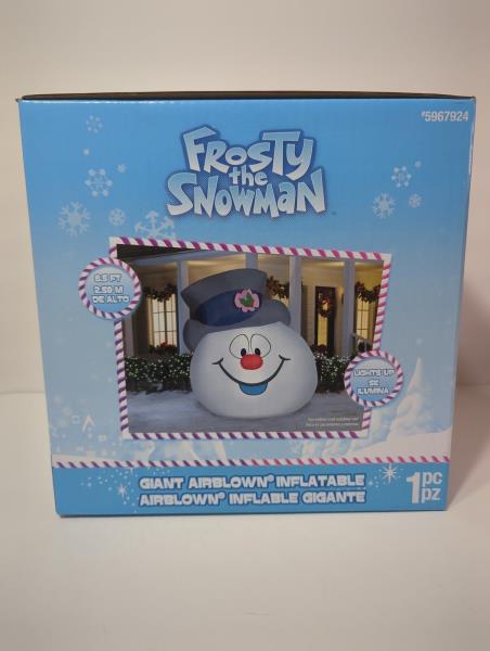 Lot # 1386 8.5 Ft Giant Frosty the Snowman Head Airblown $100