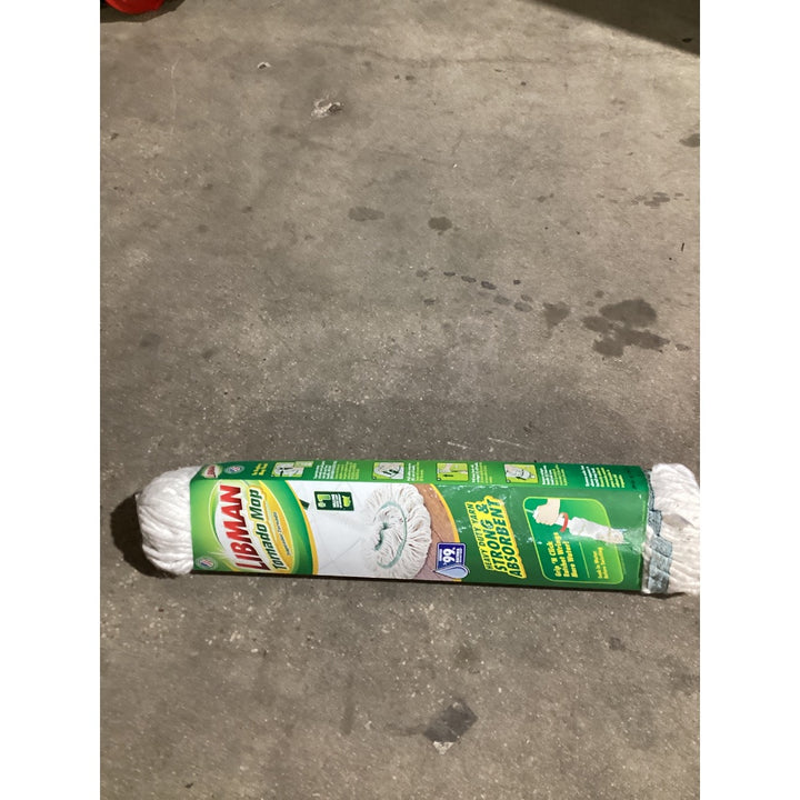 Lot # 1439 LIBMAN Tornado Mop - Strong Absorbent, Twist-Action Wringer, Green Handle, White Mop Head, Assembled in USA