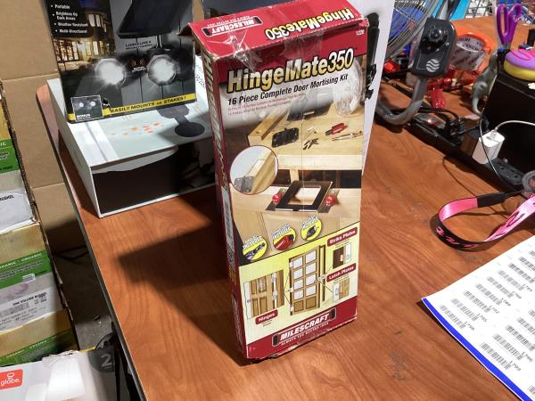 Lot # 1747 Milescraft Hingemate 350 Door Mortise Kit $52