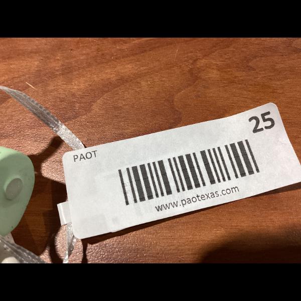 Lot # 25 Green Smiley Hot Glue Gun Ornament $12