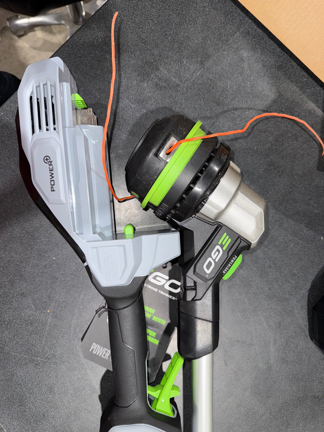 EGO POWER+ 56-volt Cordless Battery String Trimmer and Leaf Blower Combo Kit 2.5 Ah(used)