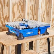 Lot # 2025 Kobalt 7" Wet Tabletop Sliding Table Tile Saw $219