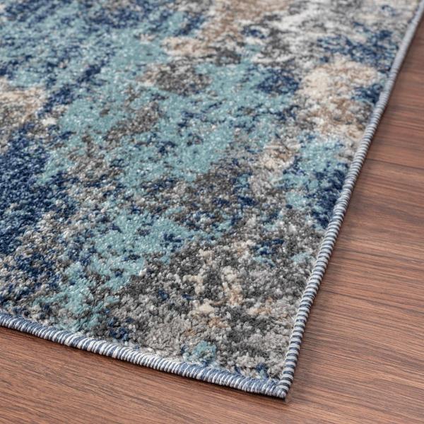 Lot # 1931 LUXE WEAVERS Euston Collection 7679 Blue 6x9 Abstract Area Rug