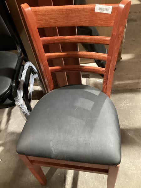 Lot # 1937 Flash Furniture HERCULES Series Ladder Back Cherry Wood Restaurant Chair $139