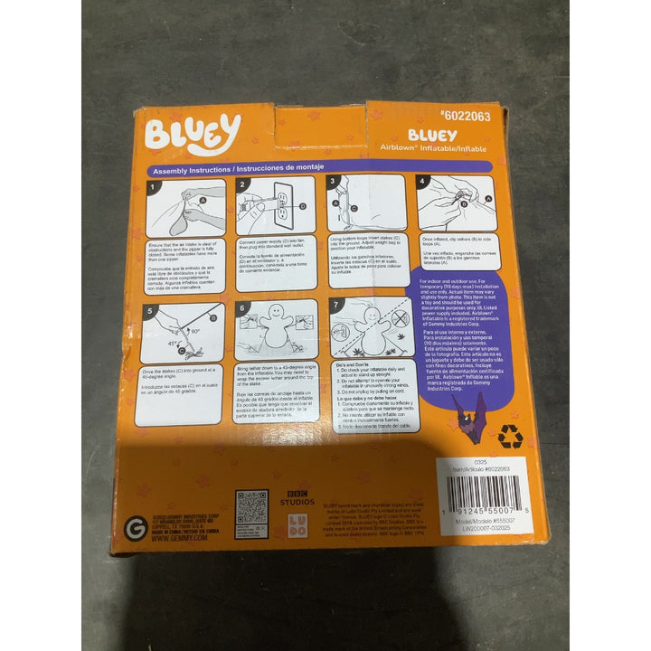 Lot # 1253 Bluey Airblown $20.00