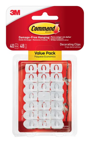 Lot # 227 Command Decorating 40 Clips and 48 Command Strips