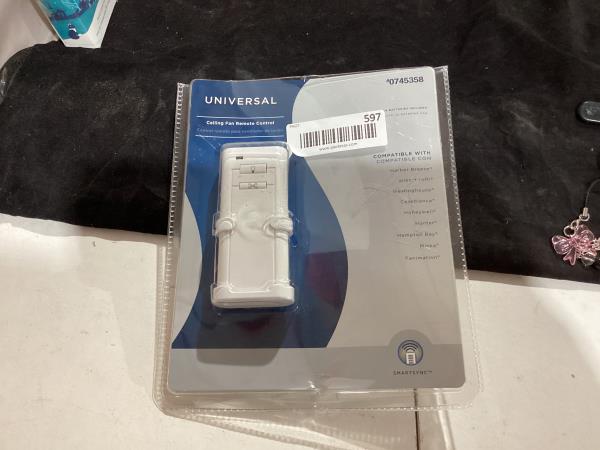 Lot # 597 Harbor Breeze Ceiling Fan Remote Control $30