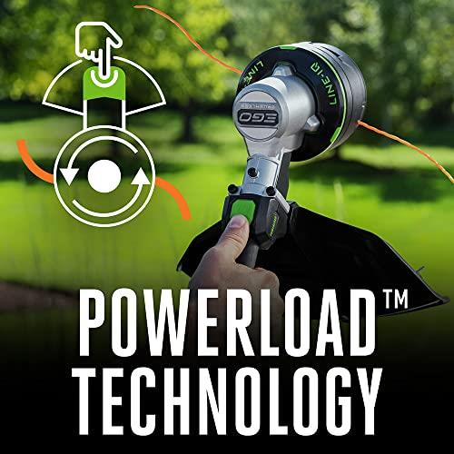 EGO POWER + POWERLOAD with LINE IQ 56-volt 16-in Telescopic Shaft Battery String Trimmer 4 Ah (Battery and Charger Included)(used)