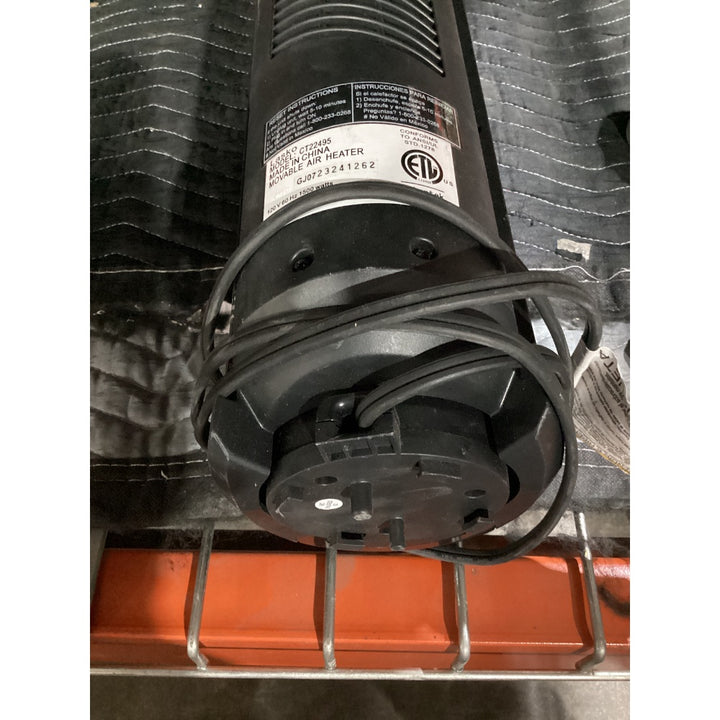 Lot # 1032 Lasko CT22495 Movable Air Heater, 1500 Watts, Oscillating, Digital Controls, Black