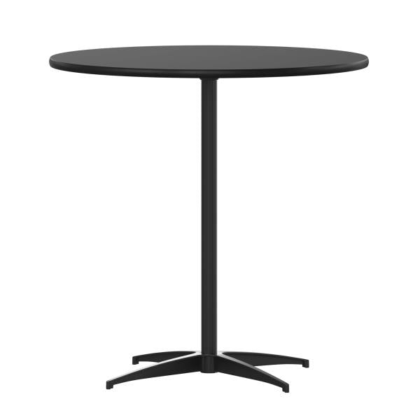 Lot # 1661 Lars Black 30'' Round Wood Cocktail Table $140