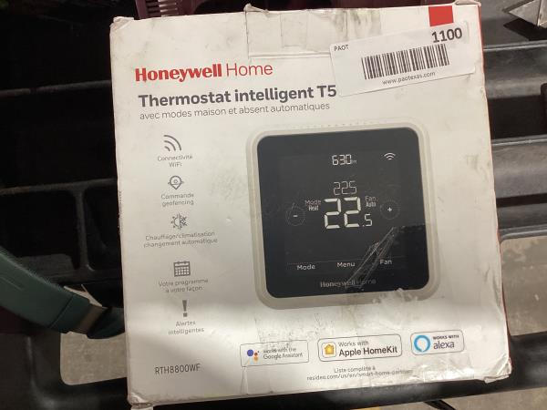 Lot # 1100 T5 7-Day Smart Wi-Fi Programmable Thermostat $127