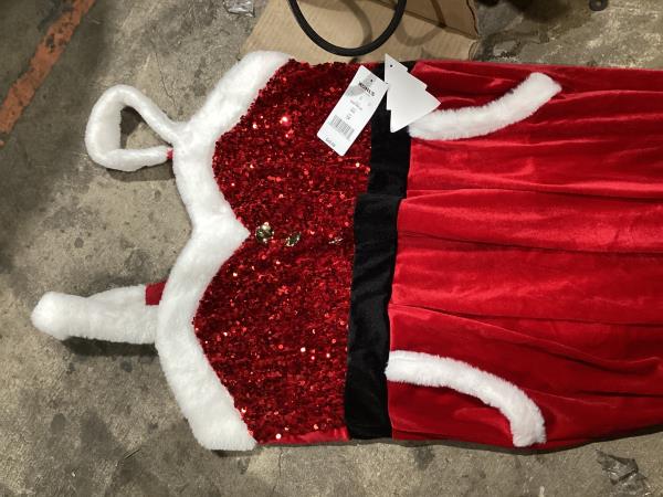 Lot # 505 Juniors' Born Famous Mrs. Claus Santa Jumpsuit $49
