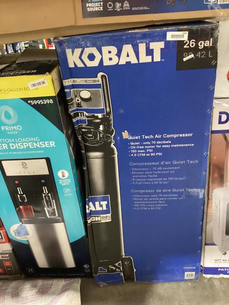 Lot # 2002 Kobalt QUIET TECH Vertical Air Compressor $420