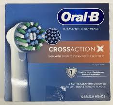 Lot # 971 OralB Cross Action X Replacement Brush Heads $38
